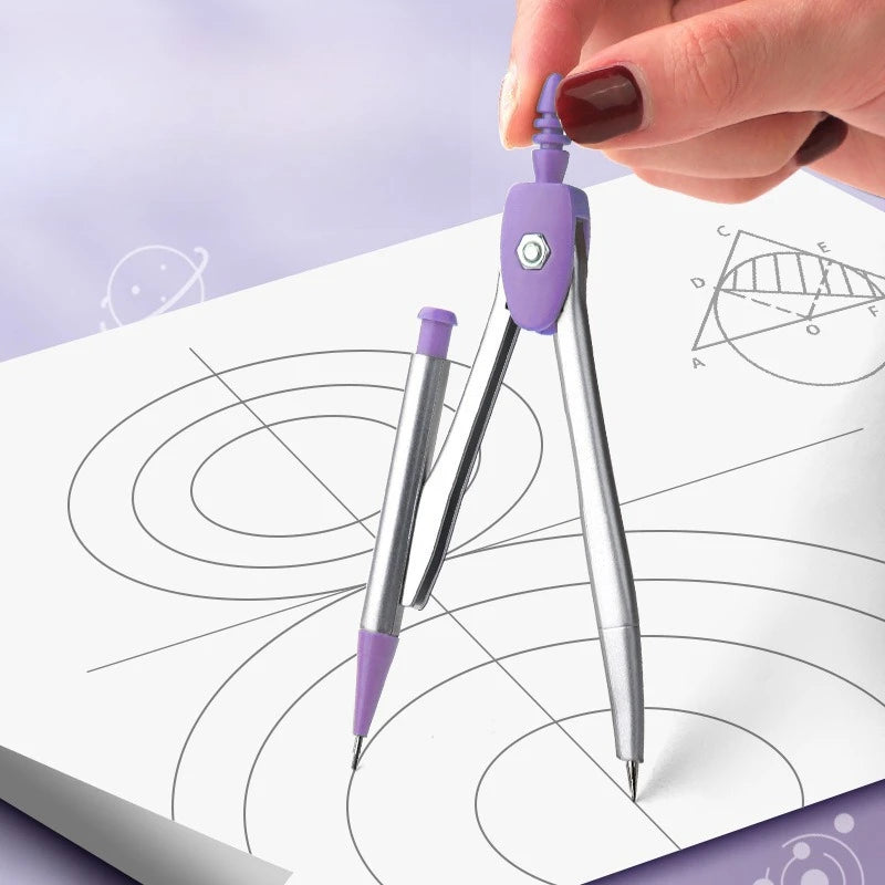 Ruler 8-piece Set Student-specific Compass Measuring Angle Ruler Triangle Ruler Ruler Full Set of Ruler Stationery Gift Package