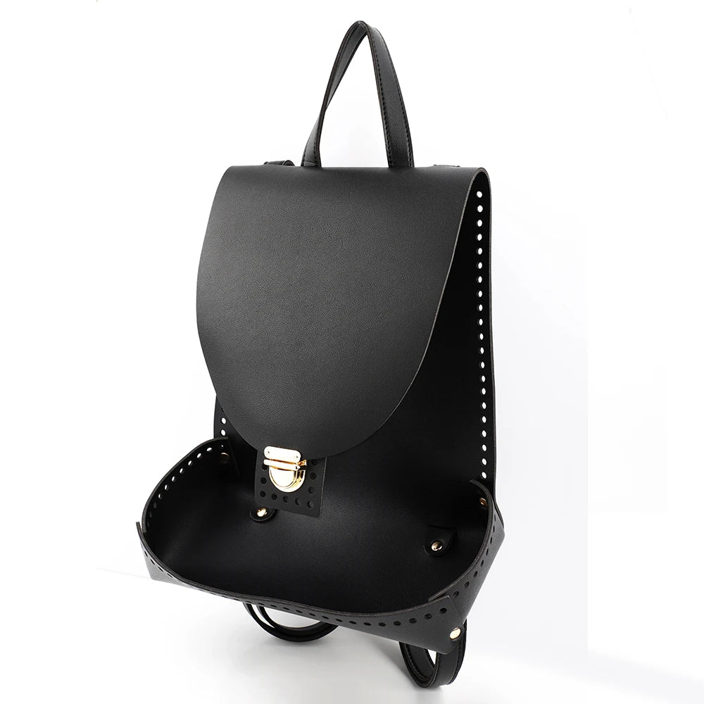 Kit Zaino / Borsa con Base in Ecopelle e Uncinetto – Fai-da-Te Borsa Unica