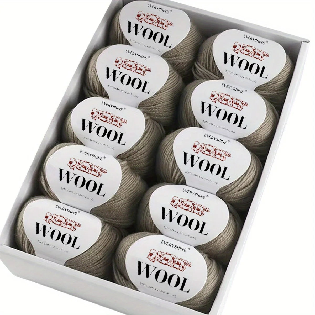 Set 6 pezzi Filato Lana – 300g Totali per Maglia & Uncinetto, Gomitoli Multicolore