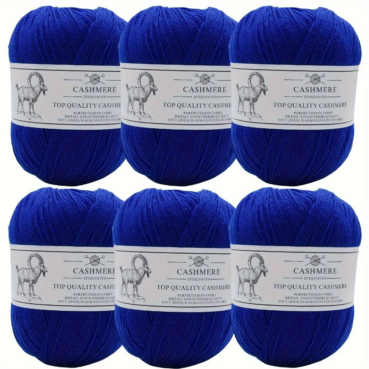 Set 6 gomitoli filo cashmere donna – Lana alta qualità per maglioni, sciarpe, cappelli e progetti fai-da-te
