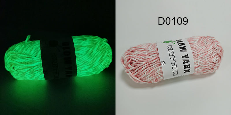 Filato luminoso in poliestere da 2 mm – Ideale per maglioni e cappelli che brillano al buio