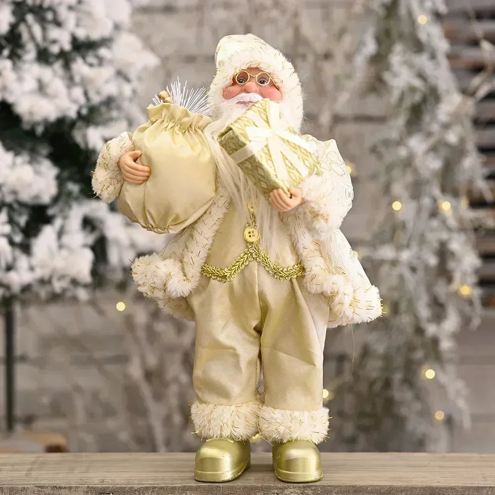 Pupazzo Babbo Natale peluche 30 cm ‒ decorazione natalizia morbida per casa, albero, festa (set 1-4 pezzi) 2025