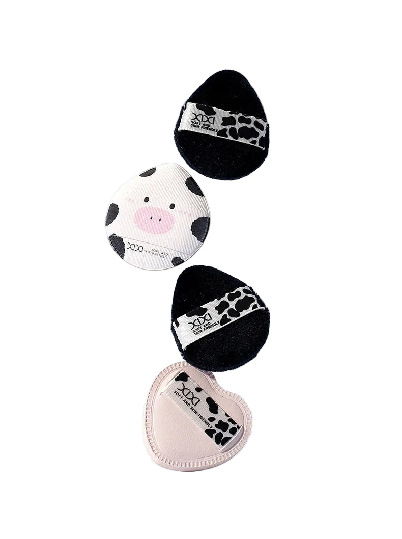 Set 5 spugnette makeup ultra morbide “cheese cow” – compatibili dry & wet