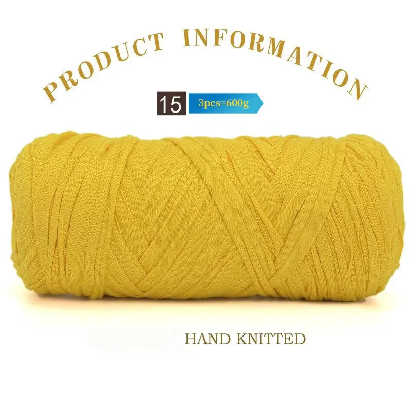 Set 3 gomitoli cloth yarn tessuto – filo intrecciato spesso per borse, tappeti, uncinetto e fai-da-te 2025