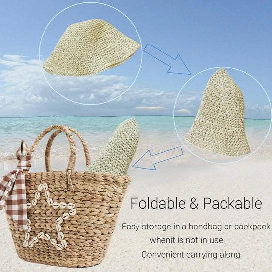 Cappello Estivo Donna in Paglia Khaki Beige o Rosa – Protezione UV e Stile Casual per la Spiaggia