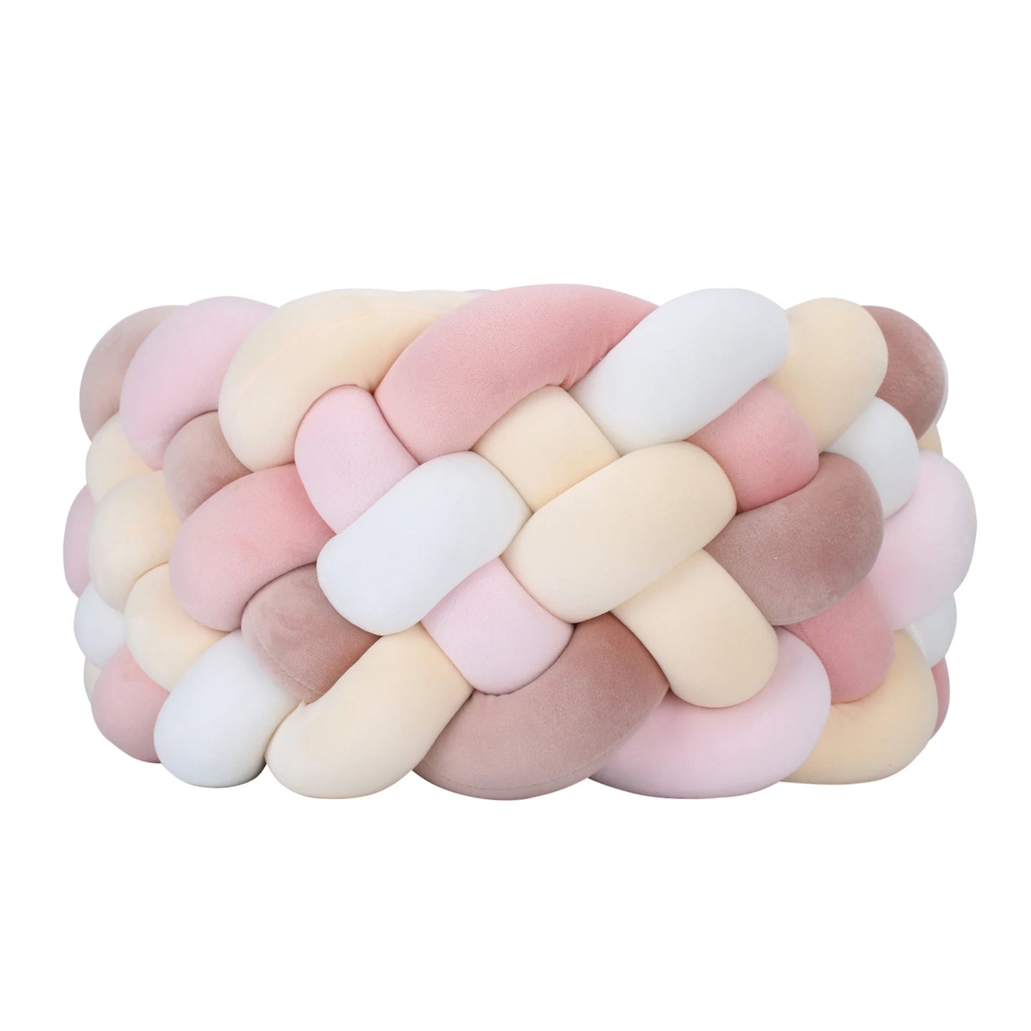 Paracolpi Culla Treccia Intrecciata 300 cm – Cuscino Nodo Protettivo per Lettino Neonati