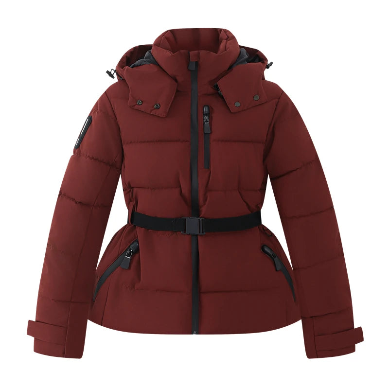 Piumino Donna con Cappuccio e Cintura - immagine 34