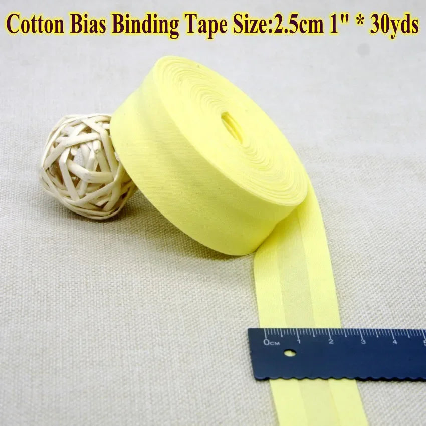 Nastro bias binding cotone 25 mm · rotolo 30 metri – rifiniture, bordi e accessori cucito fai-da-te