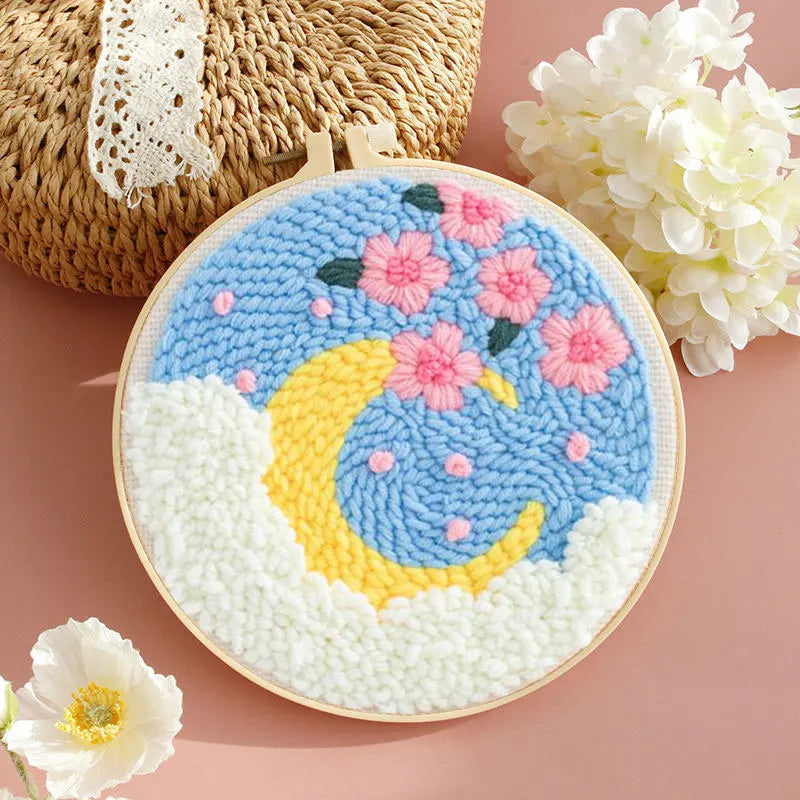 Kit Punch Needle Girasole – Ricamo DIY per Principianti