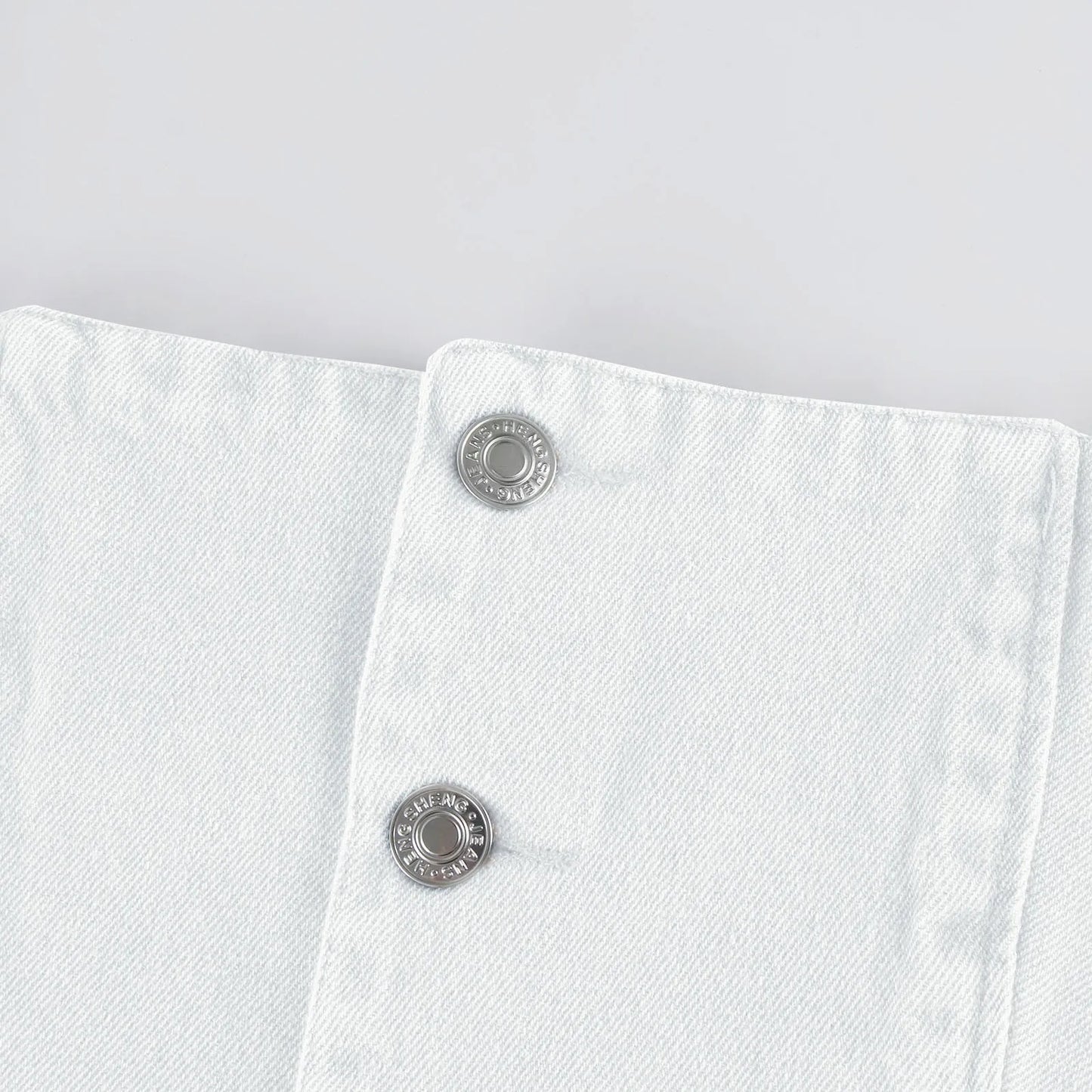 Top Denim Donna Aderente – Crop Top Scollo Quadrato