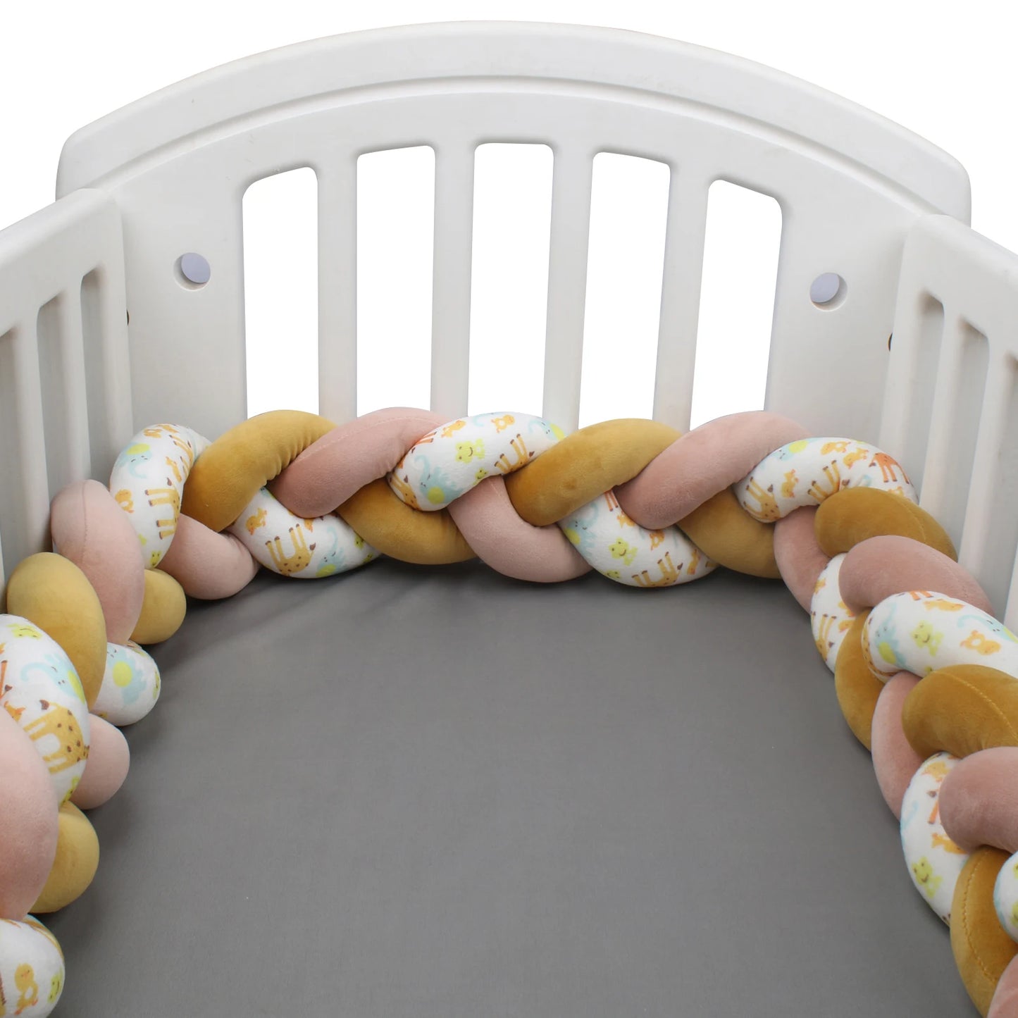 Protezione Culla Neonati Treccia / Nodo – Paracolpi Bumper marshmallow per Lettino 1-4M