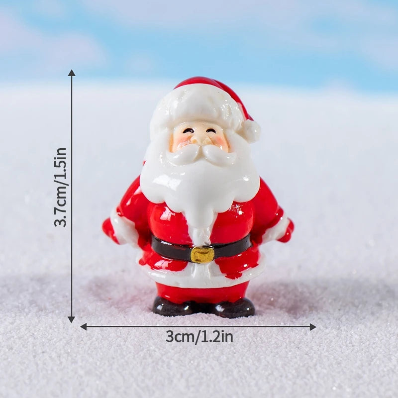 Decorazioni natalizie da scrivania 2025 ‒ set figurine Piccolo Babbo Natale + Alberello ornamentale per ufficio e casa