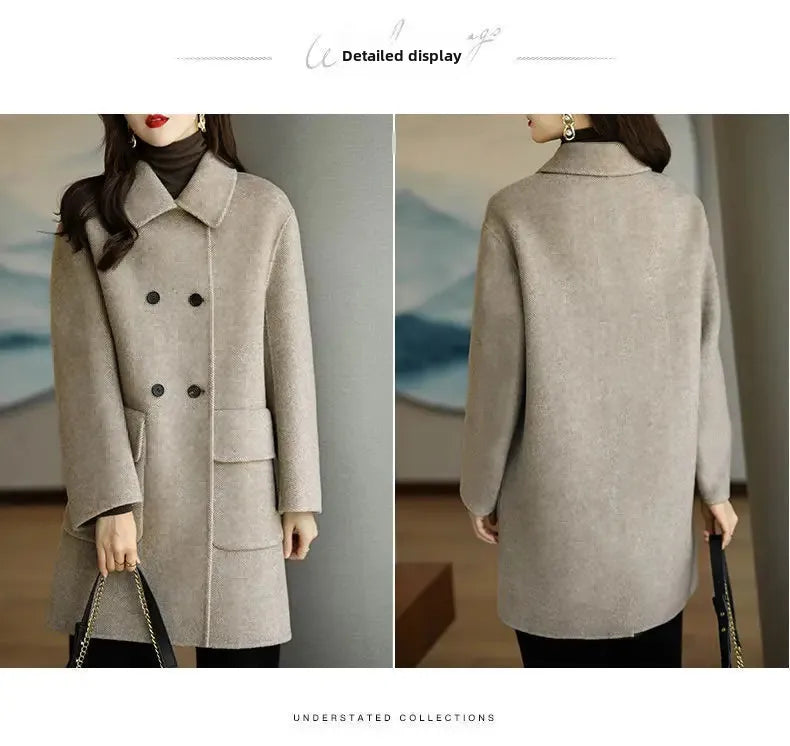 Cappotto in lana spesso donna 2025 ‒ giacca lunga oversize, outerwear loose autunno/inverno