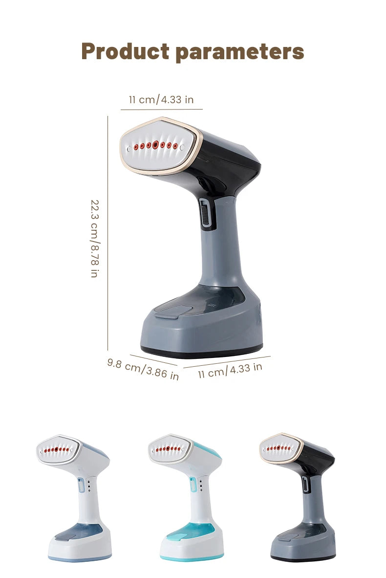 Ferro da Stiro Verticale Portatile 1500W – Stiratore a Vapore Compatto da Viaggio
