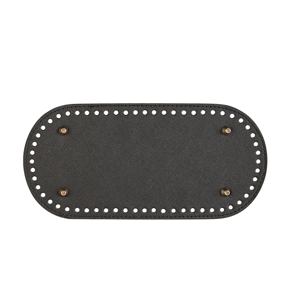 Fondi in PU Leather per Borsa DIY – 5 Taglie, Base Porta Borsa da Cucire per Borse all’Uncinetto, Parti Accessori Fai-da-Te