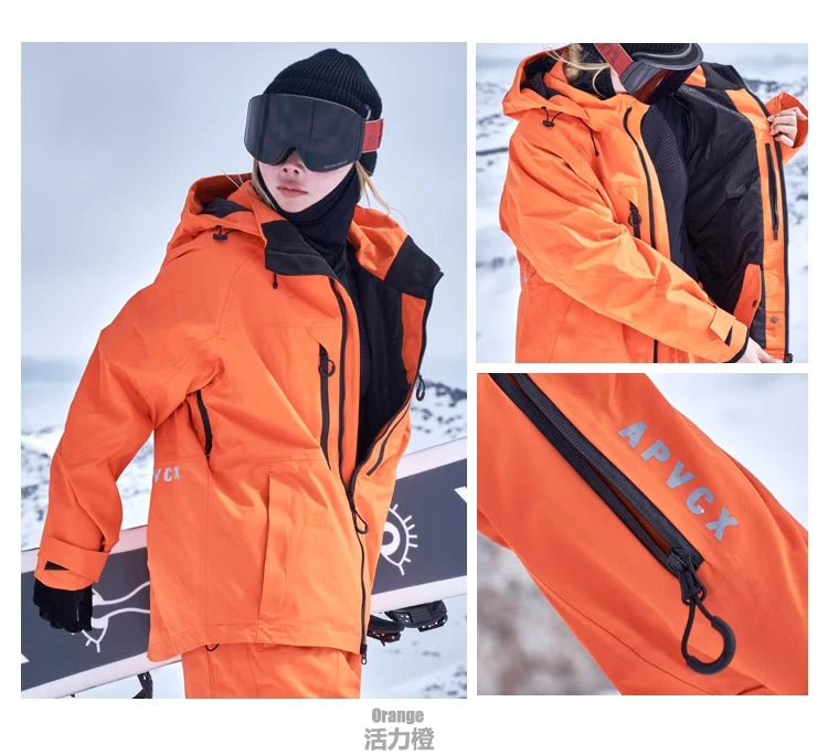 Completo sci e snowboard unisex con giacca e pantaloni