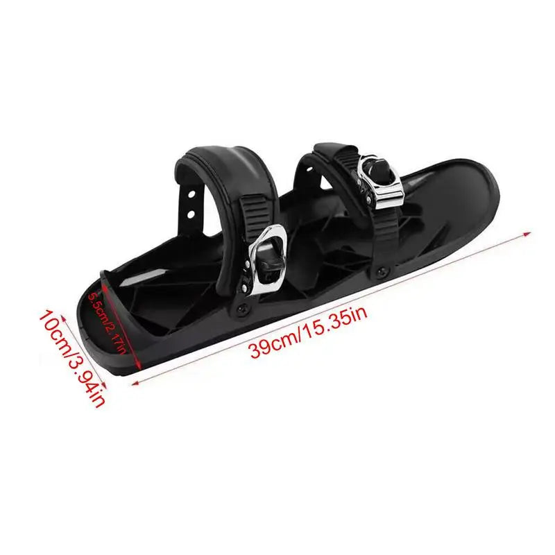 Racchette da sci/skates regolabili da neve – short skiboard/snowblades con attacchi universali, divertimento invernale per adulti e bambini