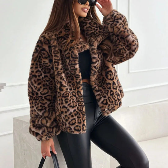 Cardigan/giacca leopardata oversize da donna – stile casual-luxury per autunno/inverno 2025