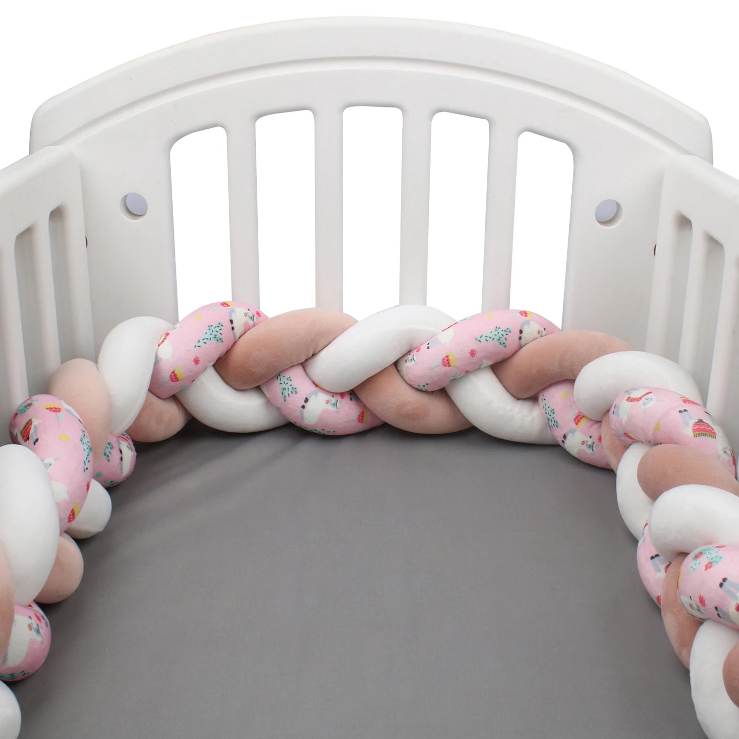 Protezione Culla Neonati Treccia / Nodo – Paracolpi Bumper marshmallow per Lettino 1-4M
