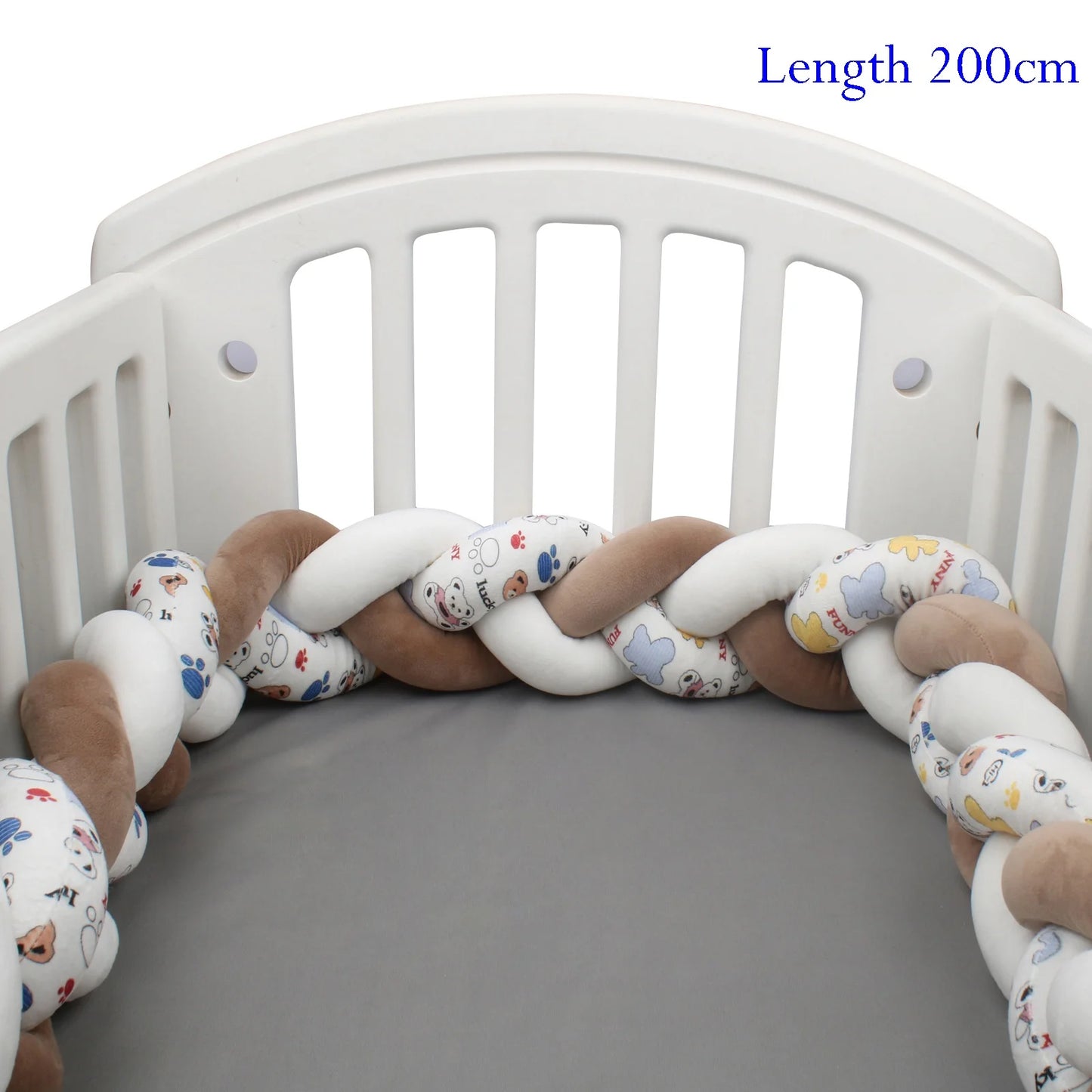 Protezione Culla Neonati Treccia / Nodo – Paracolpi Bumper marshmallow per Lettino 1-4M