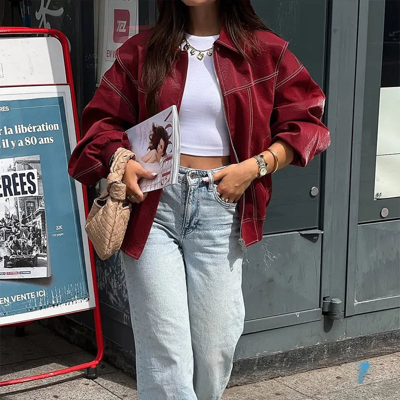 Bomber Donna Collo Alto con Zip - immagine 40