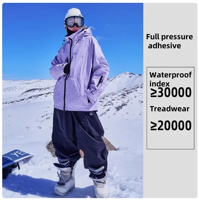 Completo sci e snowboard unisex con giacca e pantaloni