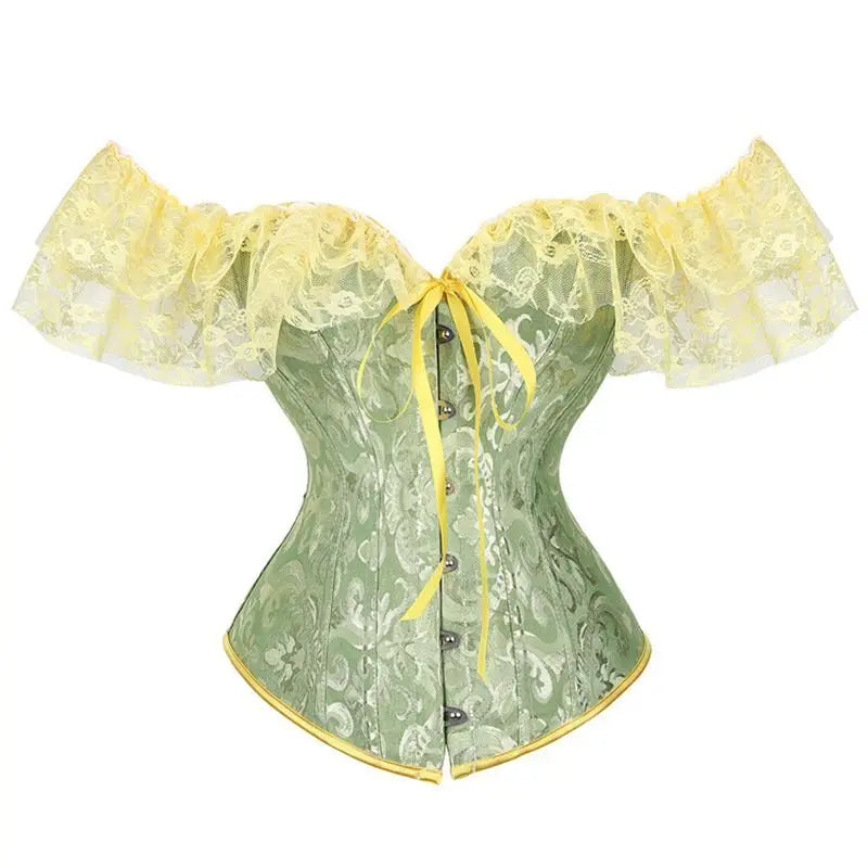 Corsetto Elegante Donna con Spalline a Sbuffo