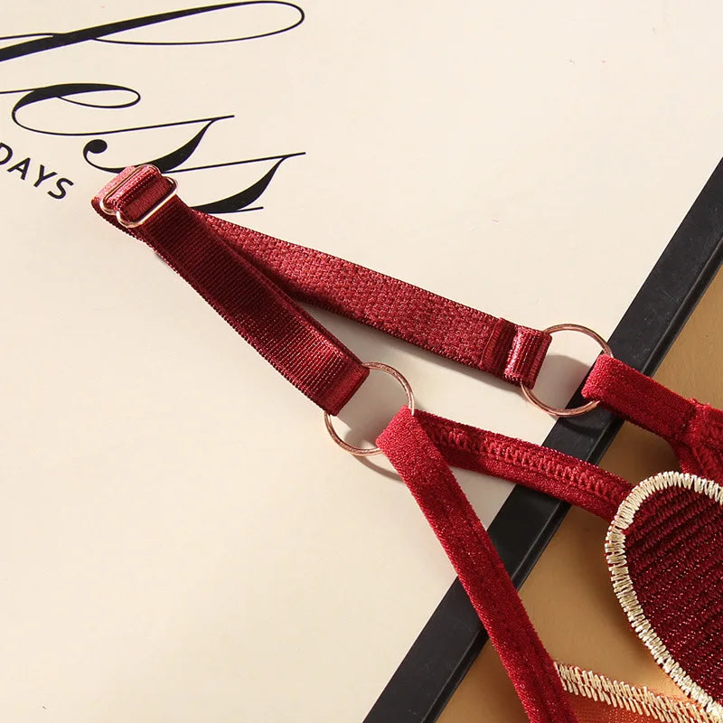 Perizoma sexy ricamato in stile giapponese – lingerie femminile a vita bassa, intimo elegante e sensuale