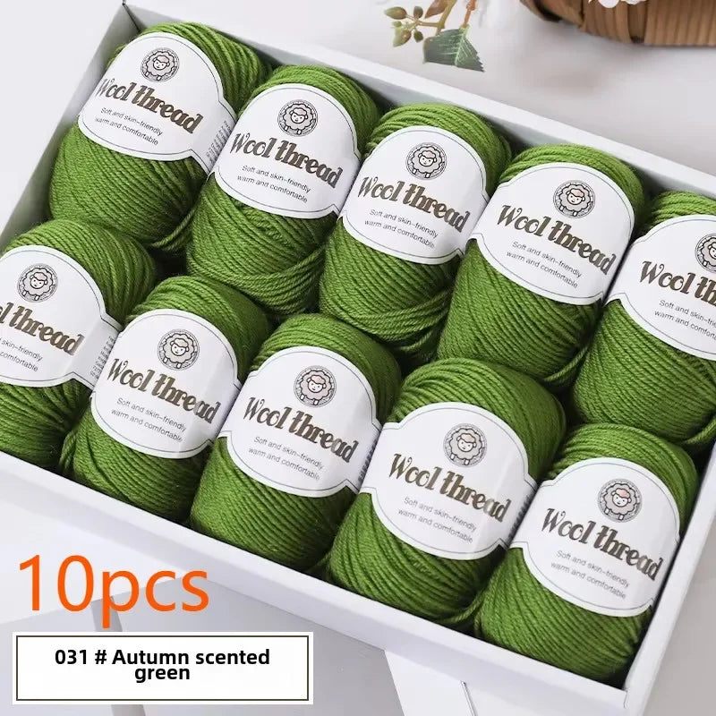 Set 10 gomitoli lana merino 500 g – filato grosso per maglioni, sciarpe e progetti a maglia / uncinetto