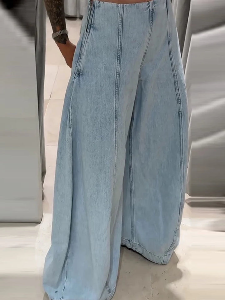 Jeans patchwork vita bassa donna – pantaloni larghi Y2K stile street fashion 2025