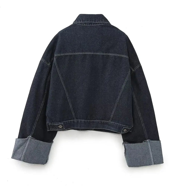 Tuta denim donna 2025 ‒ giacca single-breasted + pantalone wide-leg in denim, completo qualità premium