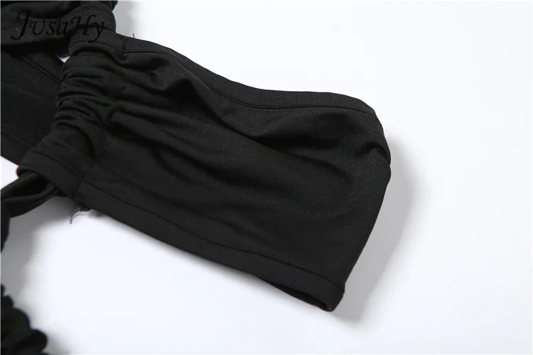 Abito Monospalla Sexy Donna Y2K – Spacco, Schiena Scoperta, Look Party 2025