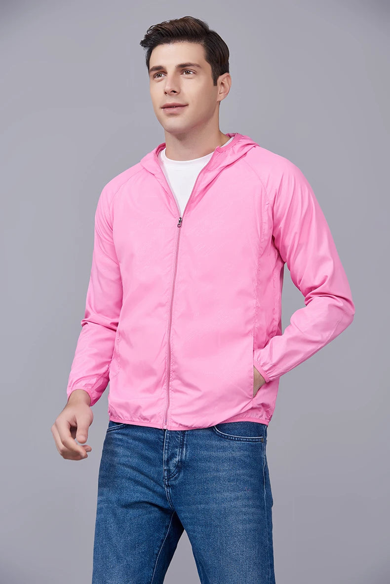 Giacca trekking unisex impermeabile e quick-dry – antivento, anti-UV e pieghevole per escursioni