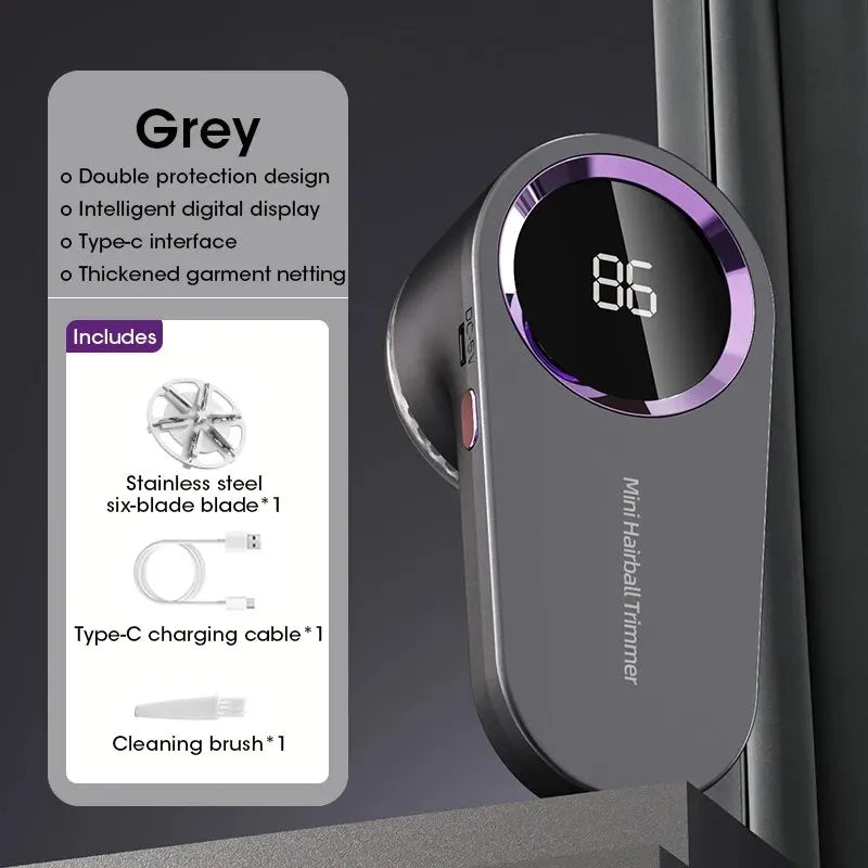 Rimuovi Pelucchi Elettrico per Vestiti – Levapelucchi USB Digitale Ricaricabile