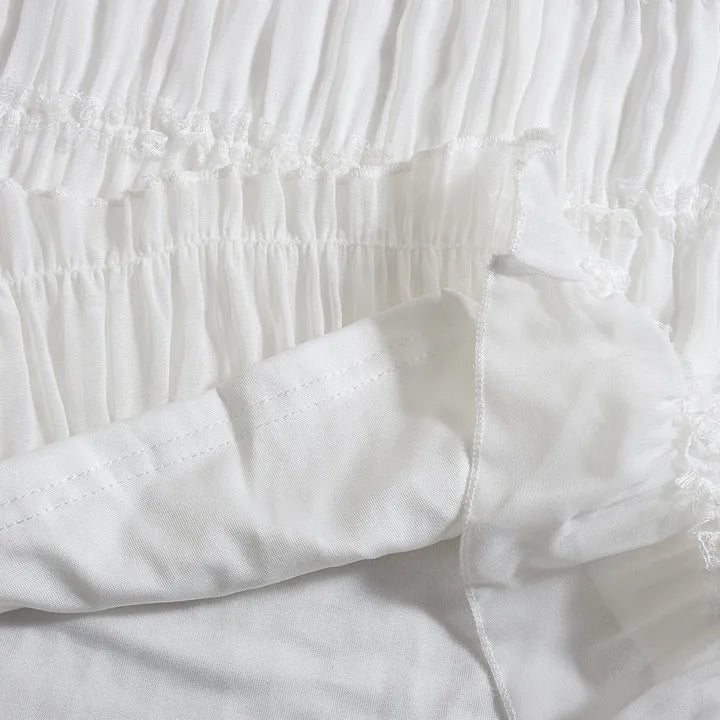 Abito Lungo Donna con Schiena Scoperta e Pieghe – Vestito Elegante Lotus Leaf 2026