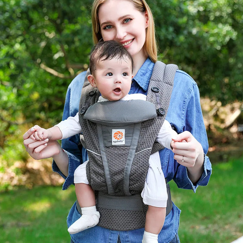 Marsupio Ergonomico Neonato‑Bimbo – Baby Carrier / Waist Stool Multifunzione (0‑36 mesi)