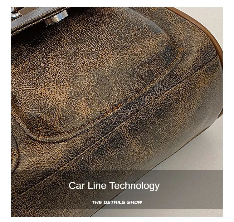 Borsa baguette donna retrò con doppie tasche frontali – trendy piccola underarm per il 2025