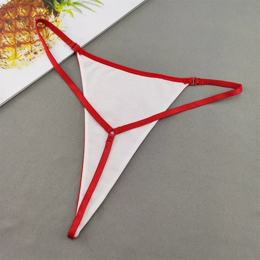 Perizoma sexy a due strati in cotone con schiena a T, da donna, a vita bassa, con stampa zebra/serpente/leopardo, senza cuciture