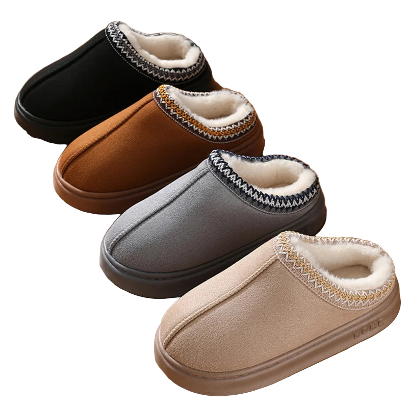 Slippers donna platform inverno 2025 ‒ pantofole fluffy platform indoor/outdoor, suola alta antiscivolo, calde e fashion