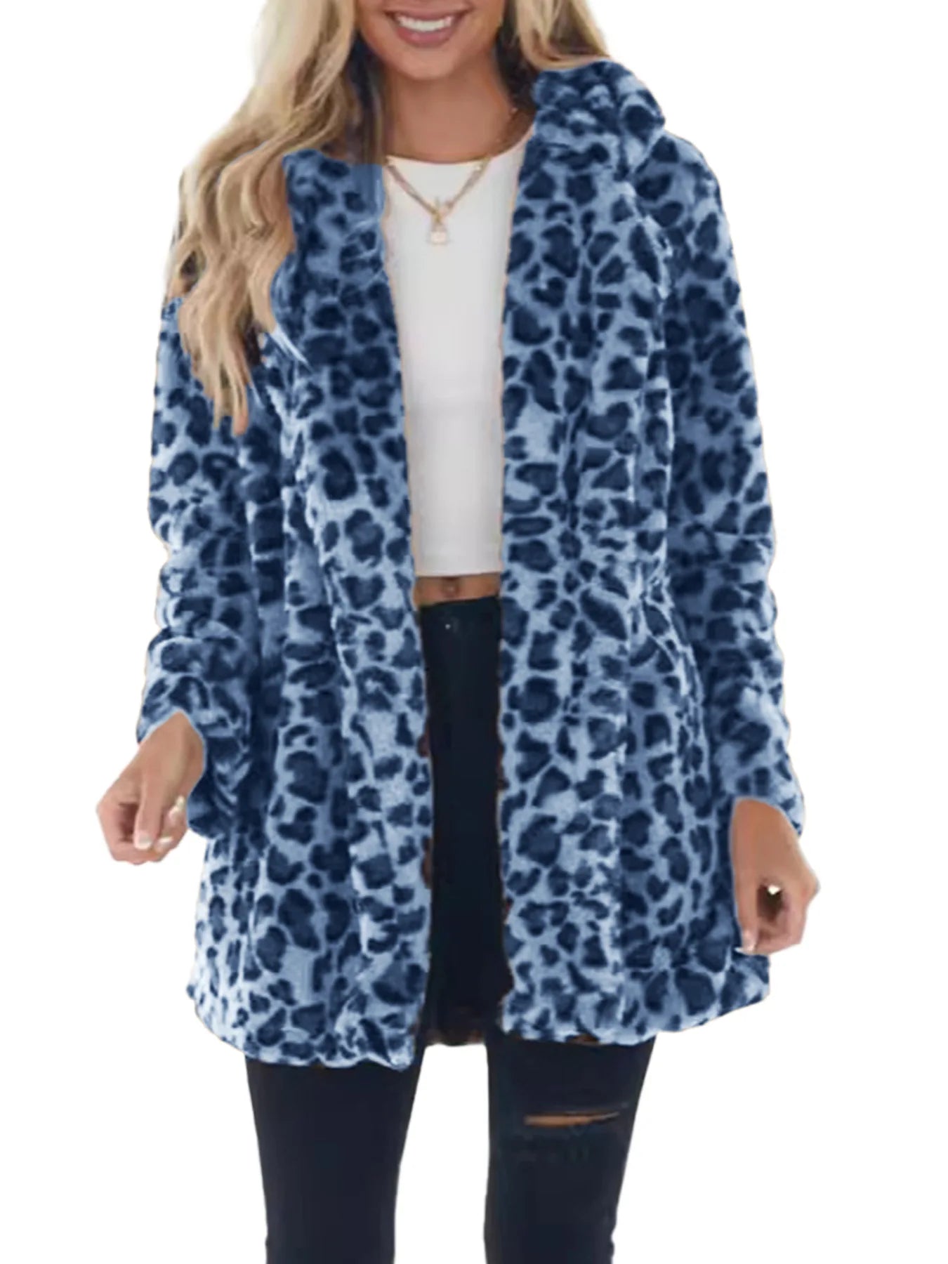 Cappotto donna oversize leopardo – abbigliamento autunno/inverno 2025, stampa leopardata, vestibilità ampia, top casual