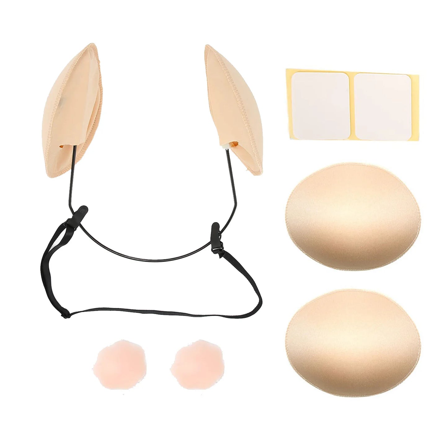 Reggiseno Invisibile Push-Up Senza Spalline Autoadesivo – Effetto Lifting per Abiti Eleganti