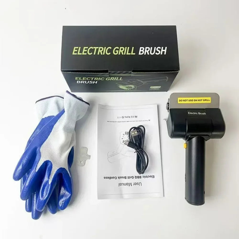 Spazzola Elettrica per Barbecue – Pulizia Griglia BBQ Ricaricabile