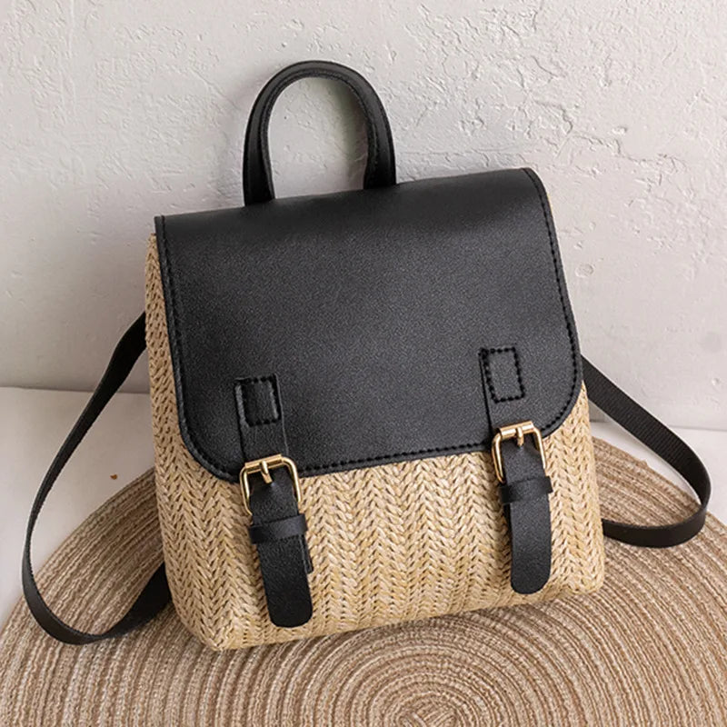 Zaino Donna Intrecciato Elegante – Spalla Moda Effetto Tessuto