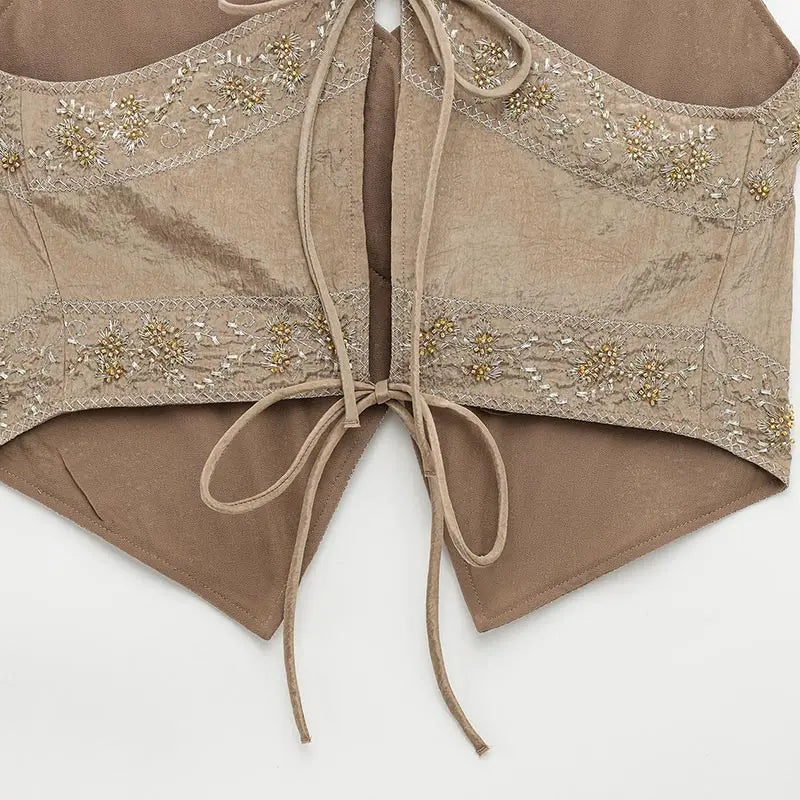Completo donne 2025 – Pantaloni vita alta largo + body + top in coordinato con cintura inclusa