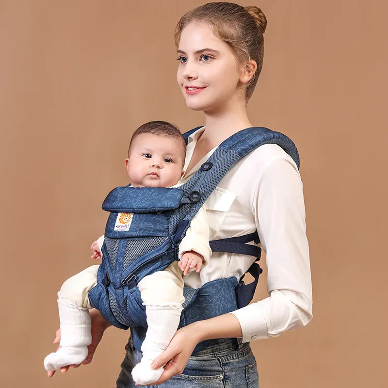Marsupio Ergonomico Neonato‑Bimbo – Baby Carrier / Waist Stool Multifunzione (0‑36 mesi)