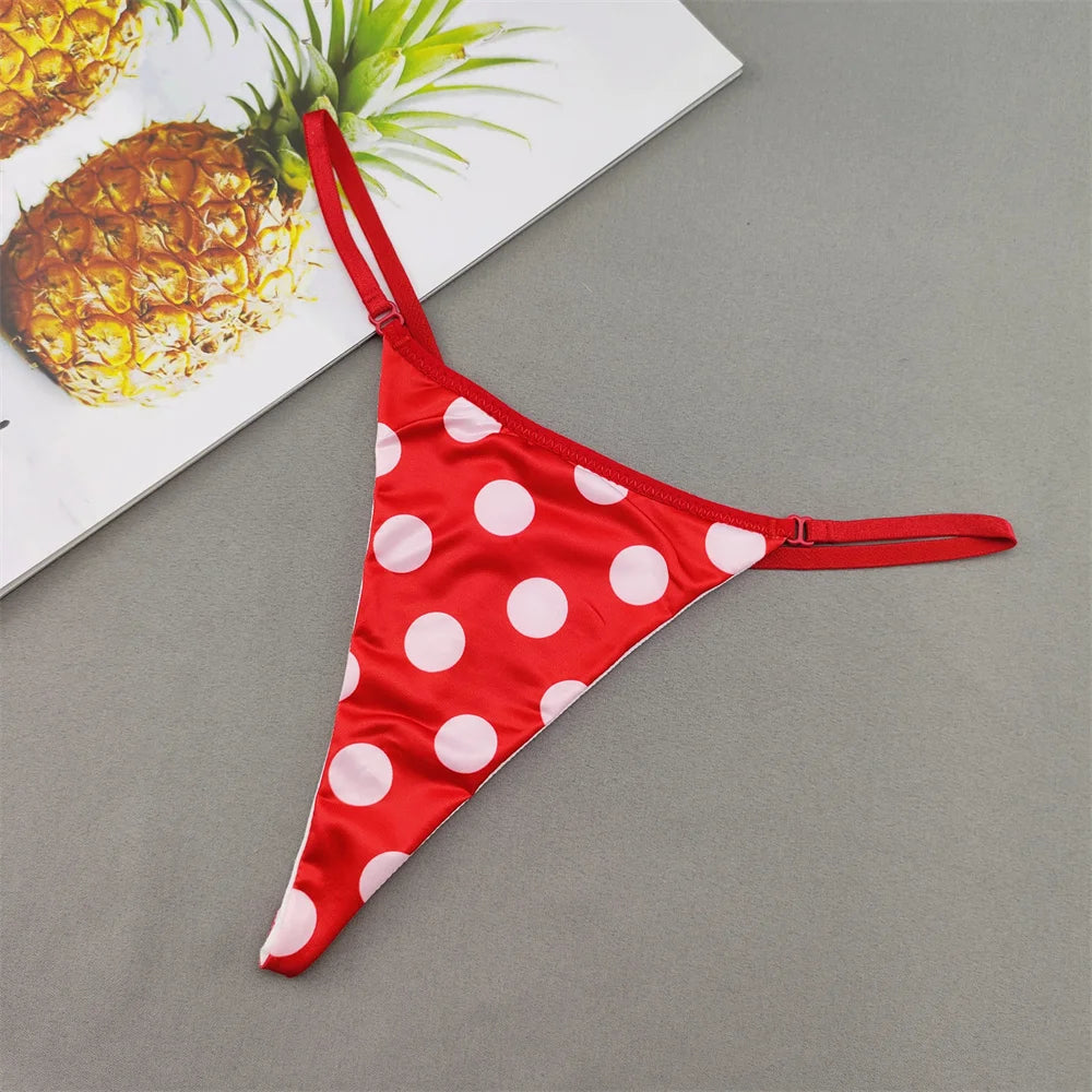 Perizoma sexy a due strati in cotone con schiena a T, da donna, a vita bassa, con stampa zebra/serpente/leopardo, senza cuciture