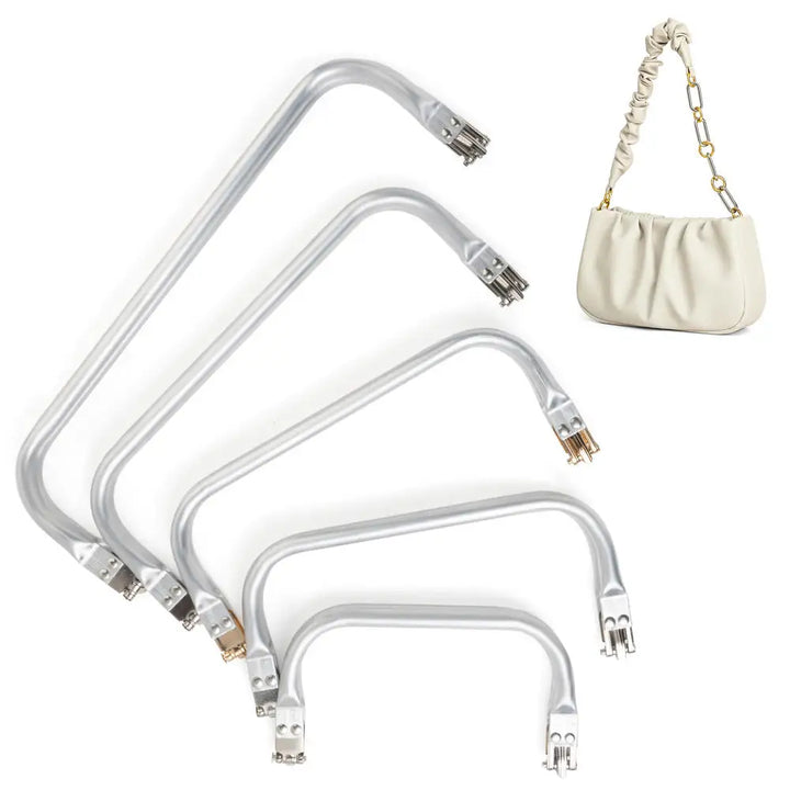 Telaio in Alluminio per Borsa Clutch – Manico a Tubo, Cornice con Molla per Wallet, Doctor Bag e Borse Fai-da-Te