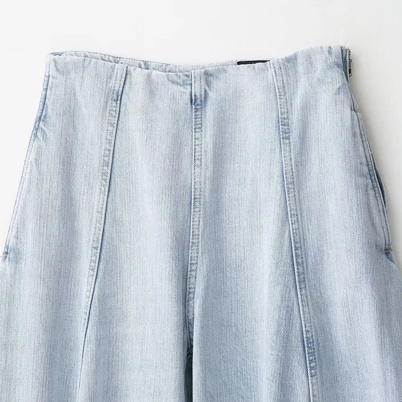 Jeans patchwork vita bassa donna – pantaloni larghi Y2K stile street fashion 2025