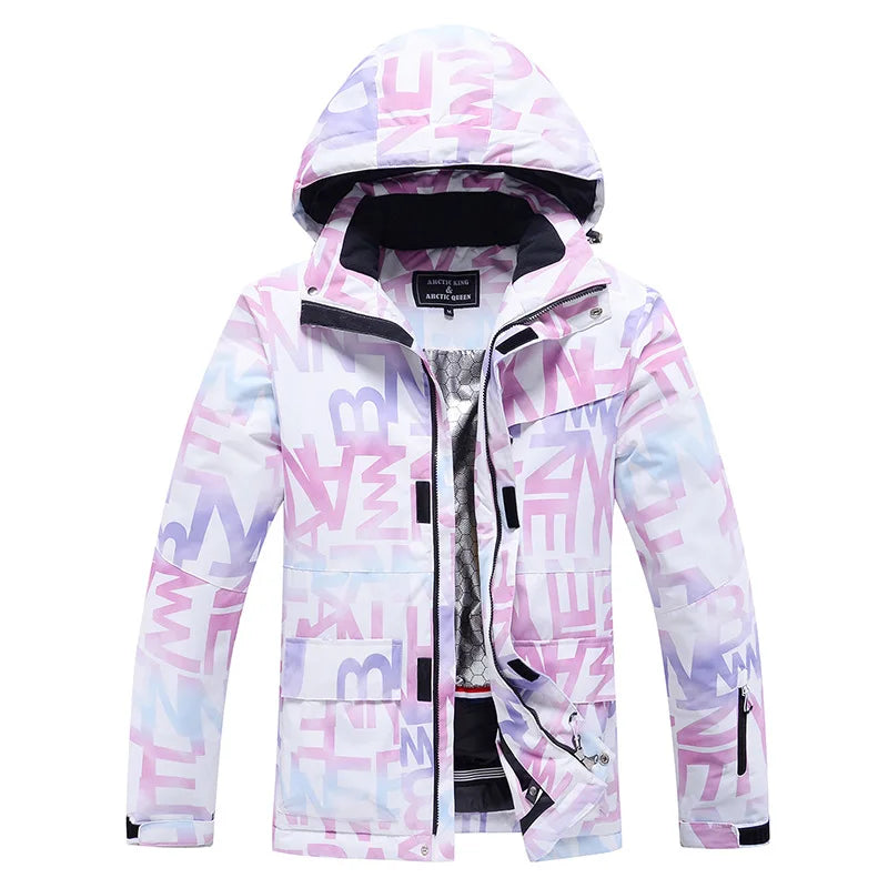 Tuta da sci donna impermeabile e antivento 2-pezzi – giacca + pantaloni snowboard invernale 2025, windproof & waterproof