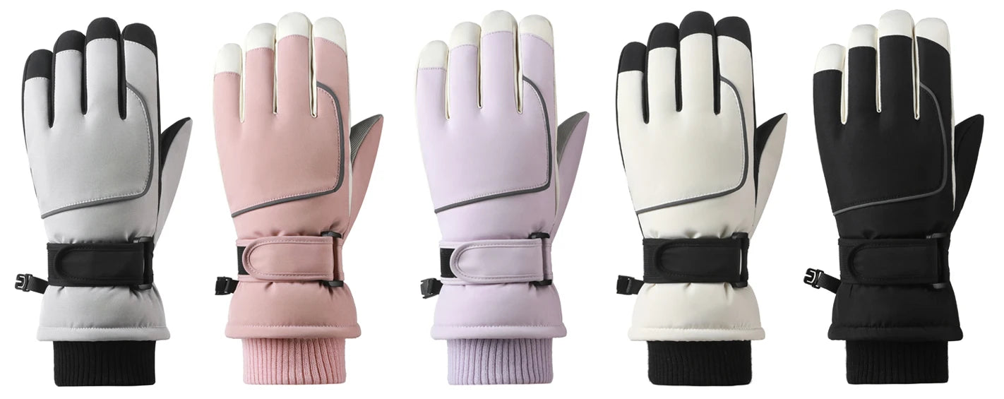 Guanti invernali impermeabili termici per uomo e donna – guanti da neve, sci, trekking, corsa, bici e moto, touchscreen, grip antiscivolo